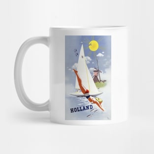 Vintage Travel Poster The Netherlands Holland Mug